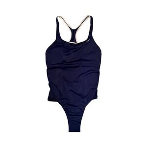 Nike Womens Racerback One Piece Swimsuit Navy Blue White NESS9360-440 XL